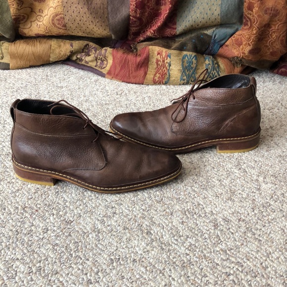 Cole Haan Other - Cole Haan Brown leather Nike Air chukka boots 10
